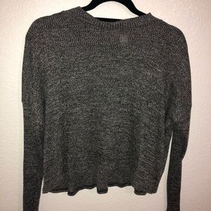 Grey turtle neck croptop